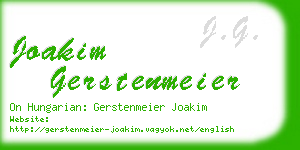 joakim gerstenmeier business card
